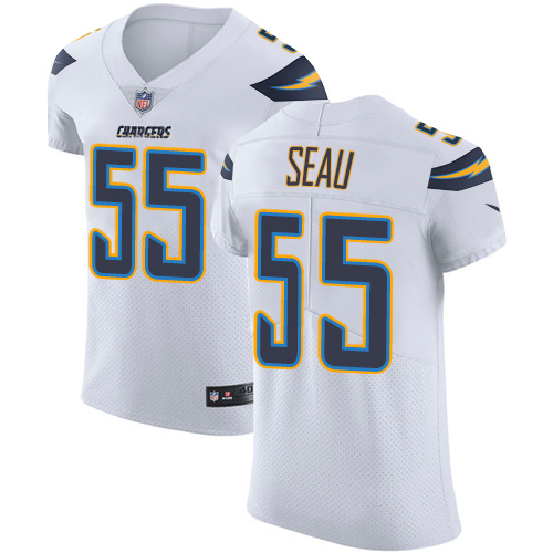 Nike Chargers #55 Junior Seau White Men's Stitched NFL Vapor Untouchable Elite Jersey